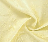 Yellow floral jacquard relief